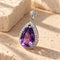 Amethyst pendant - 約17x12mm