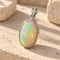 Opal oval pendant - 約19.5x13.5mm