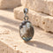 Green Phantom Quartz pendant - 約21x18mm