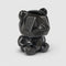 Silver Obsidian Faceted Bear - 60mm