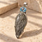 black Golden Rutilated Quartz pendant - 約59x20mm