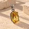 Citrine pendant - 約19x12mm