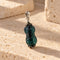 blue Tourmaline pendant - 約20x11mm