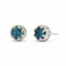 Topaz Crown Earrings - 5mm