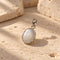 Moonstone pendant - 約9x11mm