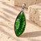 Chrome Diopside teardrop pendant - 約35x17mm