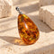 Amber pendant - 約41x22mm