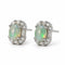 Opal Earrings - 7x9mm