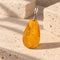 Amber pendant - 約40x25x10mm