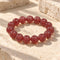 Strawberry Quartz Bracelets. - 約13.5mm