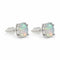 Opal Oval 4-Prong Earrings - 4x6