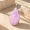 Kunzite teardrop pendant - 約42x23mm
