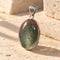 Green Phantom oval pendant - 約23x17mm