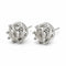 Clear Quartz Crown Earrings - 5mm