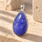 Tanzanite teardrop pendant - 約22x15mm