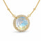 Prism Cut Moonstone Necklace - 銀色