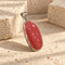 Rhodochrosite pendant - 約32x19mm