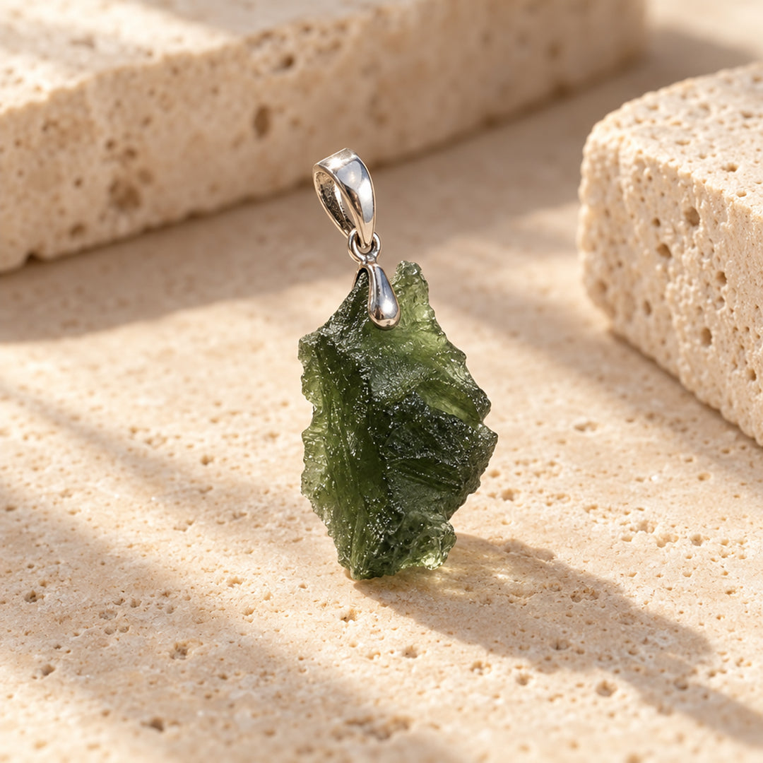 Moldavite pendant