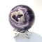 Heart Shaped Amethyst Decoration (with Agate edges) -  89mm 