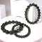 Cat Eye Effect Green Rutilated Quartz Bracelet -  16mm  / Entry grade