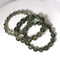 Cat Eye Effect Green Rutilated Quartz Bracelet -  16mm  / Entry grade