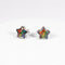 Ammolite Star Shaped Puzzle Earring