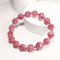 High Quality Diamond cut Pink Tourmaline Bracelet -  10mm 
