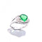 Emerald Stone Heart Shaped 18K gold Ring -  14 '