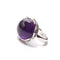 Amethyst Round Shaped Ring -  13 '