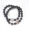 Black Tourmaline +Star & Moon Gibeon Meteorite Bracelet - Silver