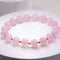 Rose Quartz Bracelet -  9mm 