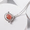 Ice Rhodochrosite Necklace - Silver