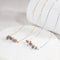 Herkimer Diamond Raw Stone Necklace - Silver