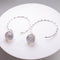 Labradorite C Ring Earring