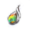Ammolite Waterdrop Pendant -  18x11 