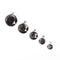 Gibeon Meteorite David Star Pendant (Black ) -  14mm 