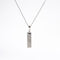 Gibeon Meteorite Rectangle Shaped Plate Pendant - approximately 9x29mm 