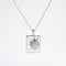 Gibeon Meteorite Sun Design Plate Pendant - approximately 13x25mm 