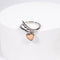 Gibeon Meteorite Heart + Wings Ring