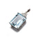 Topaz Square Shaped Pendant -  25x12 