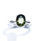 Moldavite Corner Ring
